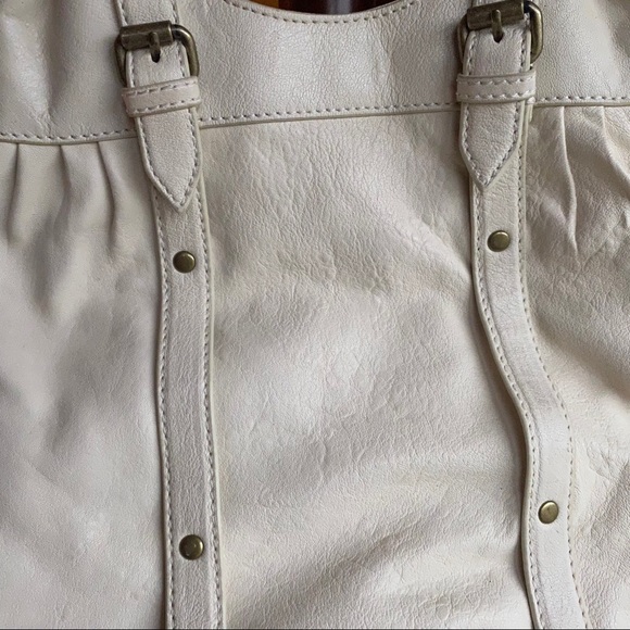 Cynthia Rowley Cream Leather Handbag - Picture 3 of 10